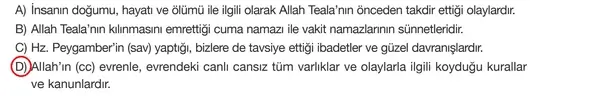 8. Sınıf Din Kültürü Ders Kitabı Sayfa 35 Cevapları