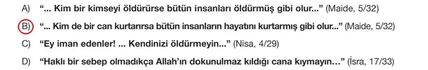 8. Sınıf Din Kültürü Ders Kitabı Sayfa 86 Cevapları