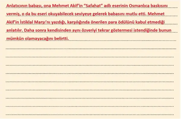 8. Sınıf Türkçe Ders Kitabı Sayfa 150 Cevapları