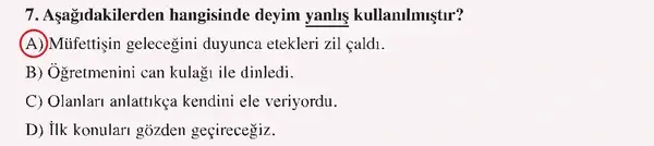 8. Sınıf Türkçe Ders Kitabı Sayfa 225 Cevapları