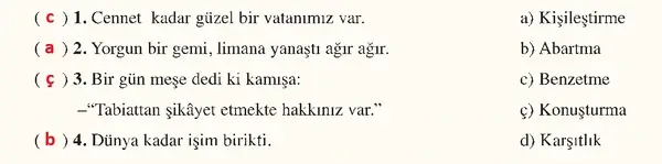 8. Sınıf Türkçe Ders Kitabı Sayfa 45 Cevapları 8. Sınıf Türkçe Ders Kitabı Sayfa 45 Cevapları