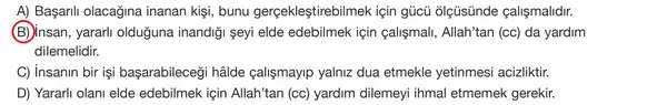 8. Sınıf Din Kültürü Ders Kitabı Sayfa 35 Cevapları Bilim ve Kültür Yayınları