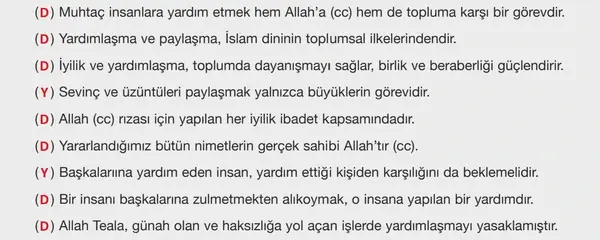 8. Sınıf Din Kültürü Ders Kitabı Sayfa 40-41-42-43 Cevapları