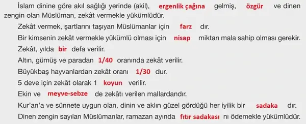 8. Sınıf Din Kültürü Ders Kitabı Sayfa 48 Cevapları