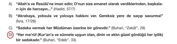 8. Sınıf Din Kültürü Ders Kitabı Sayfa 60 Cevapları Bilim ve Kültür Yayınları
