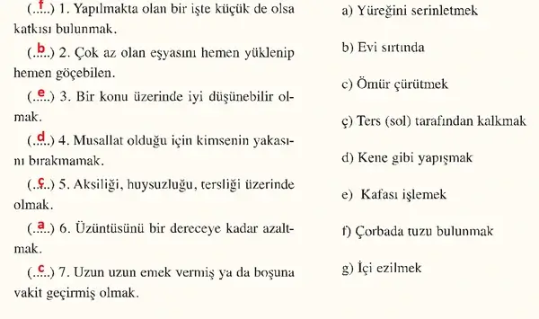 8. Sınıf Türkçe Ders Kitabı Sayfa 154-155-156-157-158-159 Cevapları