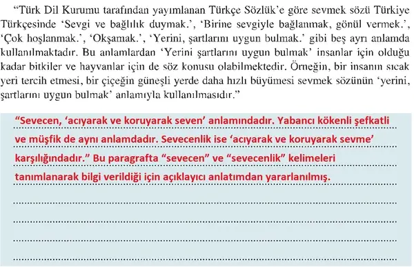 8. Sınıf Türkçe Ders Kitabı Sayfa 34 Cevapları 8. Sınıf Türkçe Ders Kitabı Sayfa 34 Cevapları