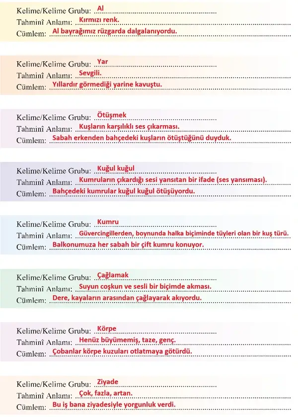 8. Sınıf Türkçe Ders Kitabı Sayfa 62 Cevapları 8. Sınıf Türkçe Ders Kitabı Sayfa 62 Cevapları